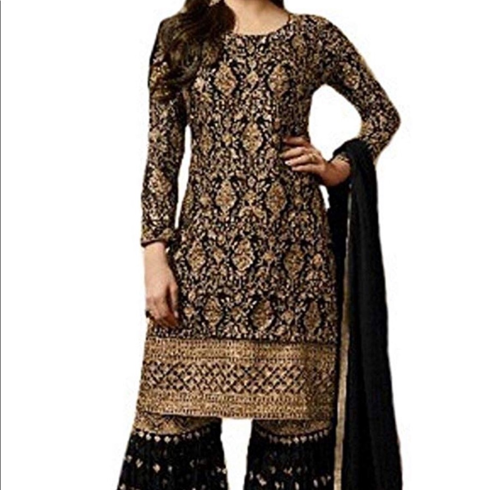 Indian Pakistani sharara suit